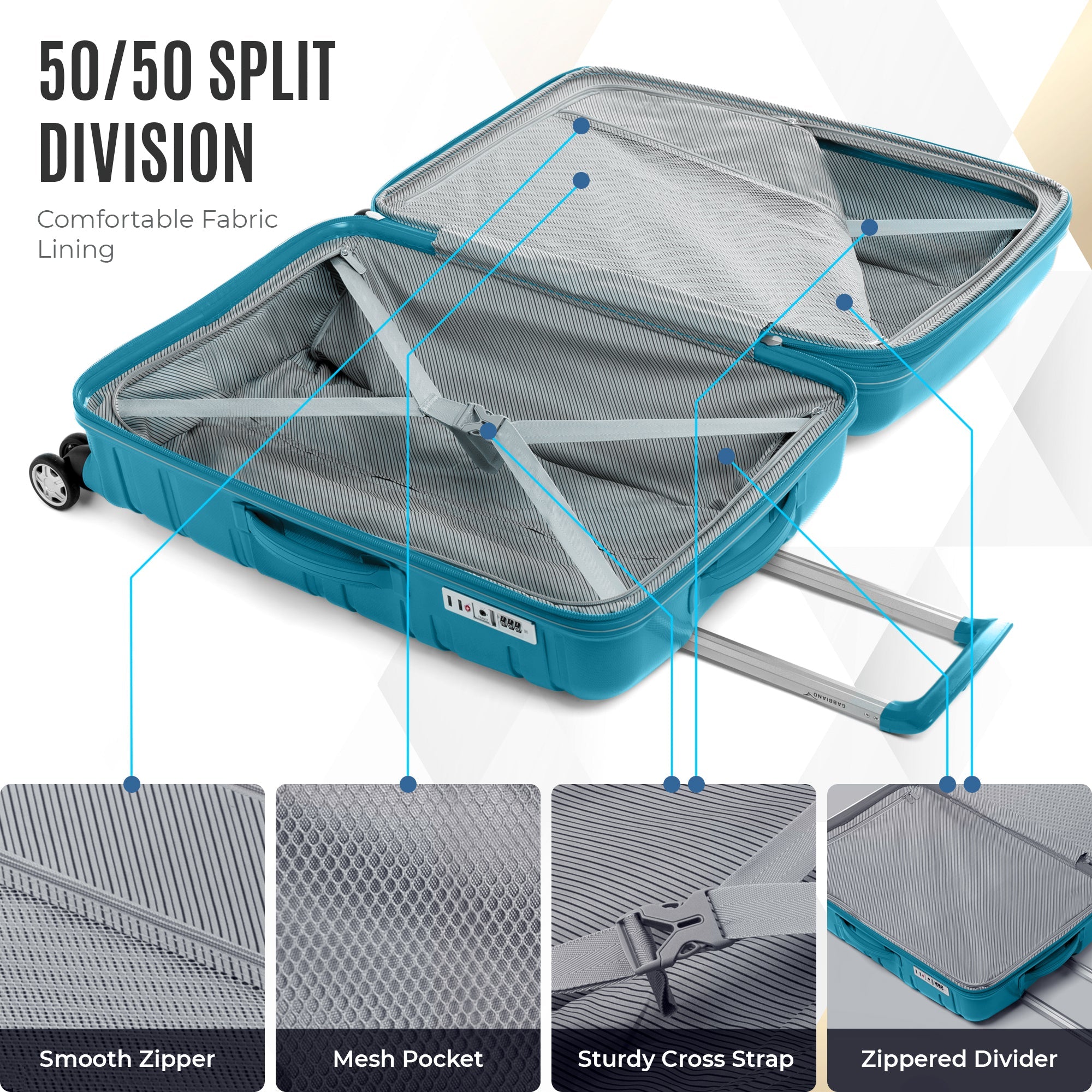 Gabbiano Spectra PP Hardside Spinner