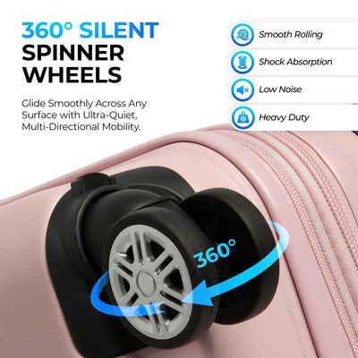 Gabbiano GA2330 Ballerina Pink GABBIANO 2330 PINK 4 WHEEL SMALL