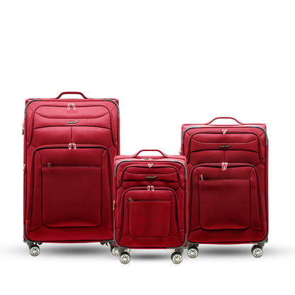 Gabbiano Barcelona Softside Spinner- 3 Pc Set