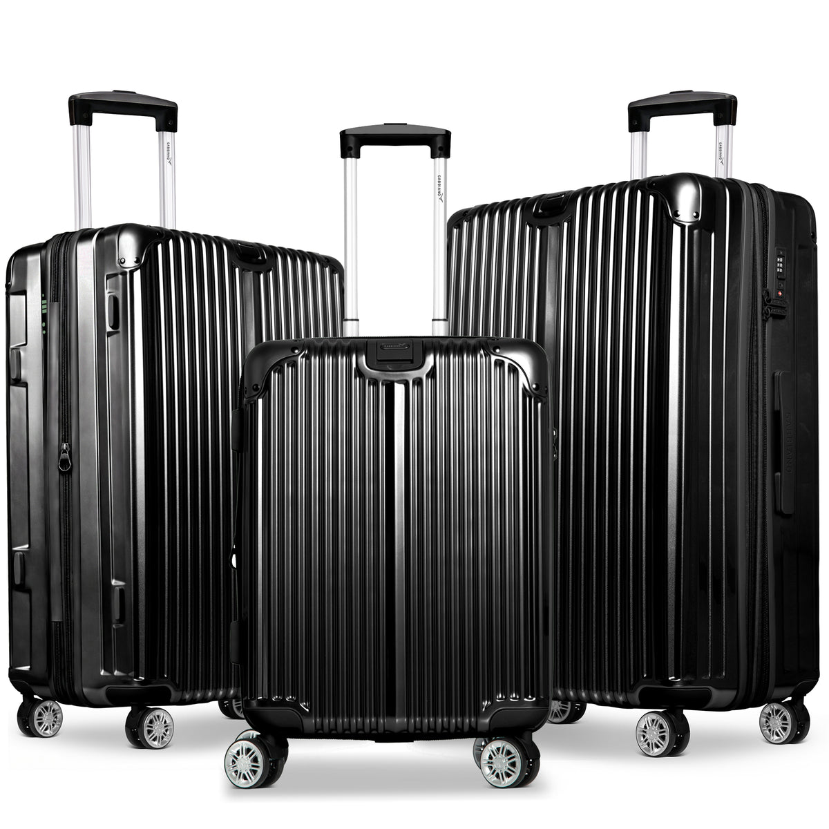 Gabbiano Macan PC Hardside Spinner 3 Pc Set
