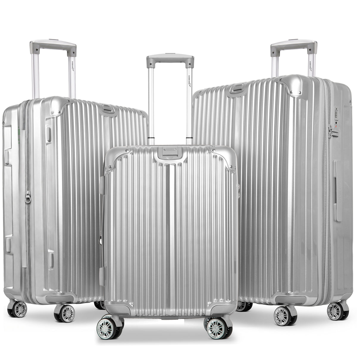 Gabbiano Macan PC Hardside Spinner 3 Pc Set