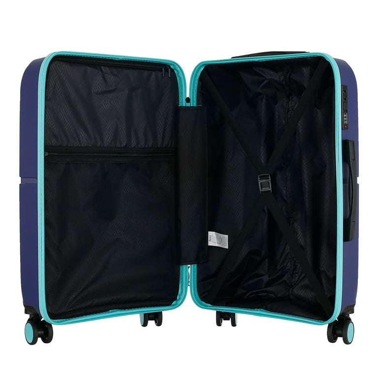 GALA 3-Piece Luggage Set – Polypropylene Hardshell, Lightweight, 360° Dual Spinning Wheels, Combo Lock - 20", 24", 28"