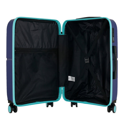 GALA 3-Piece Luggage Set – Polypropylene Hardshell, Lightweight, 360° Dual Spinning Wheels, Combo Lock - 20", 24", 28" - Navy Teal