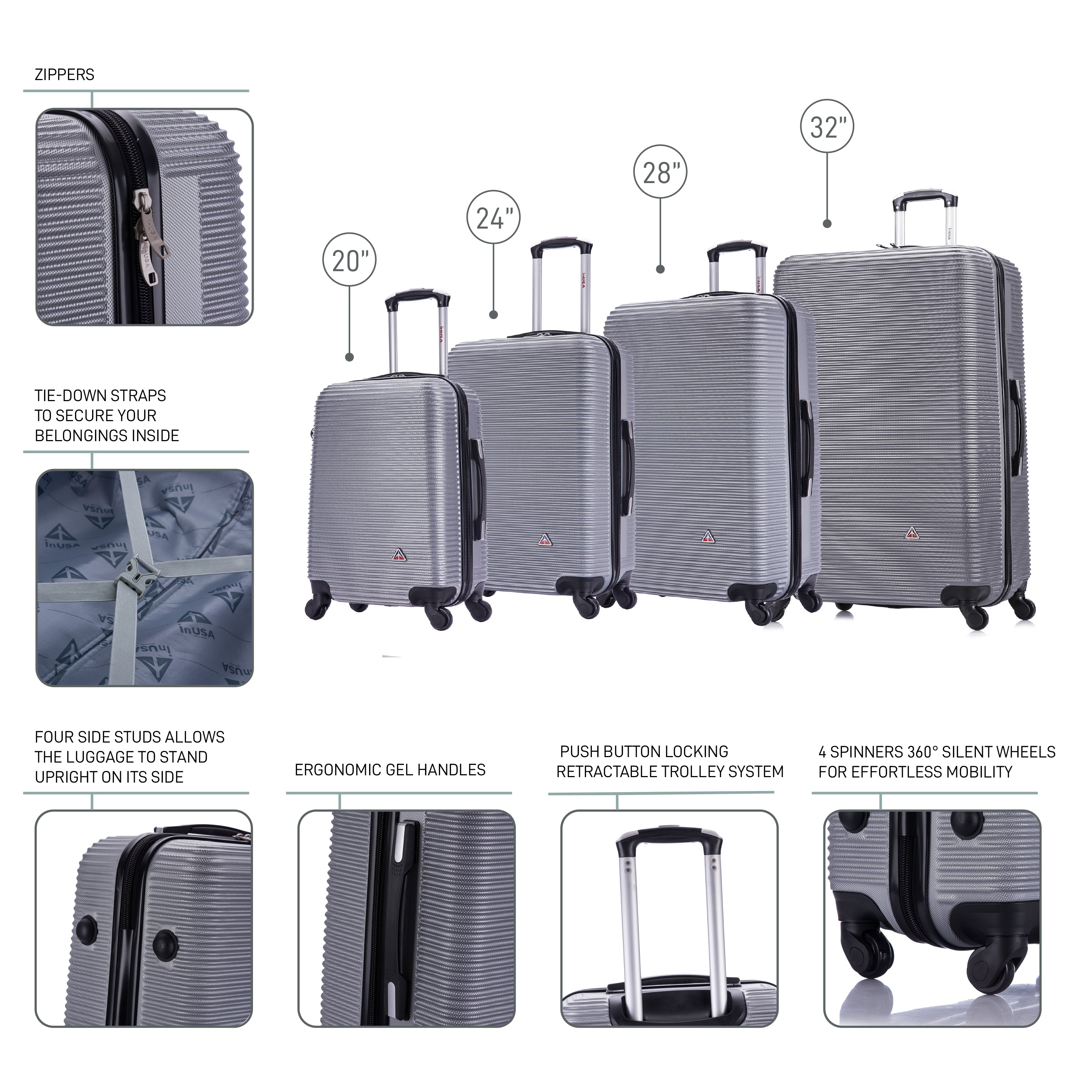 Royal 4 Piece Set 20''/24''/28''/32''