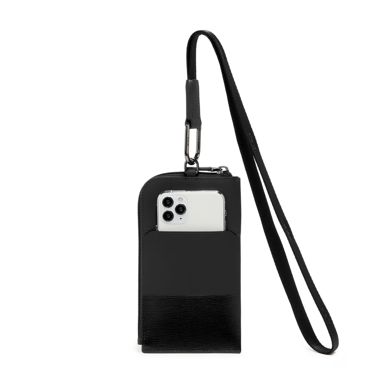 Tumi Men's Nassau S Leather Card Case and Pouch Lanyard