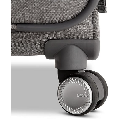 American Tourister Whim Softside Expandable Luggage with Spinners, Black, 2PC SET (Carry-on/Medium)