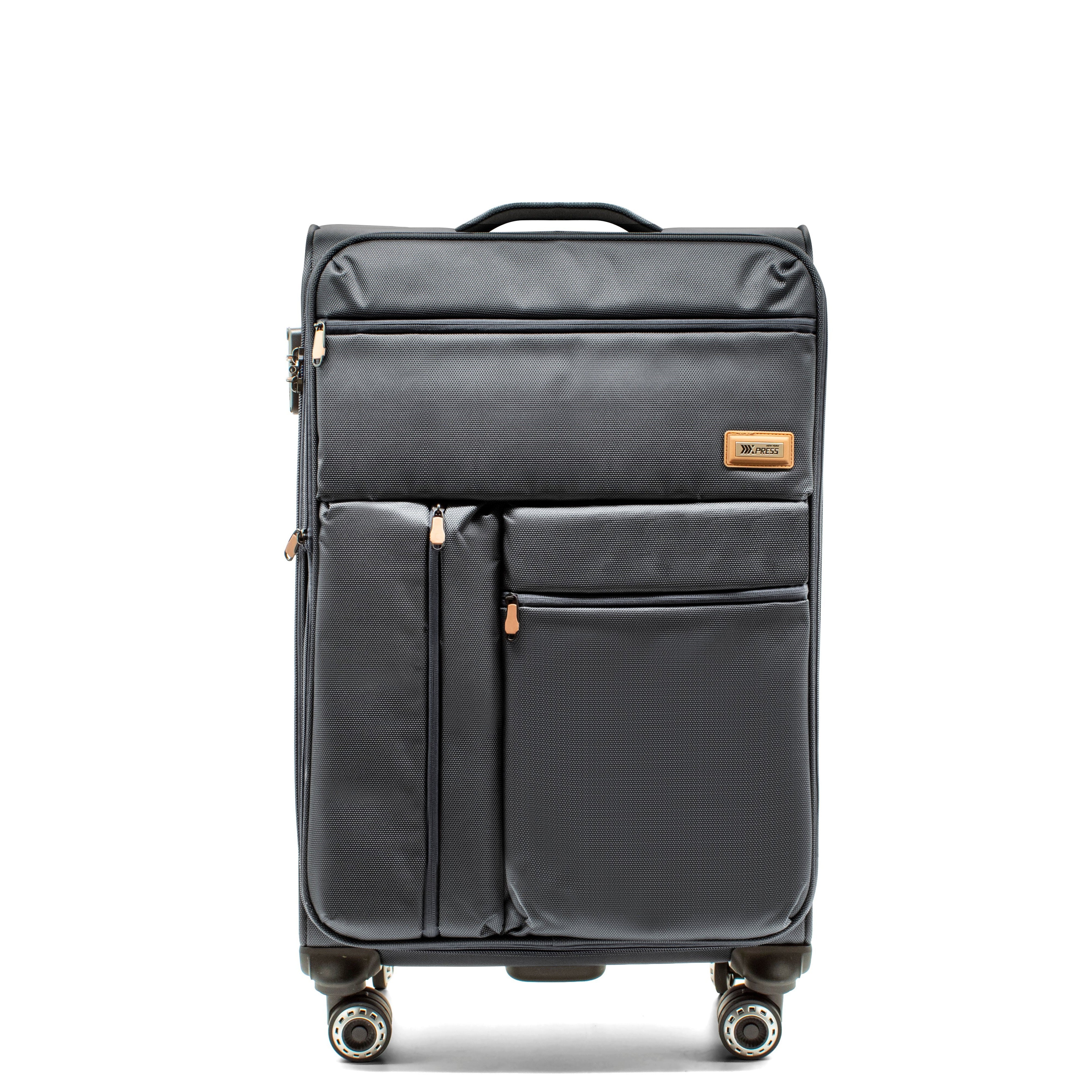 Wisdom Express Nylon Softside Spinner 3 Pc Luggage Set