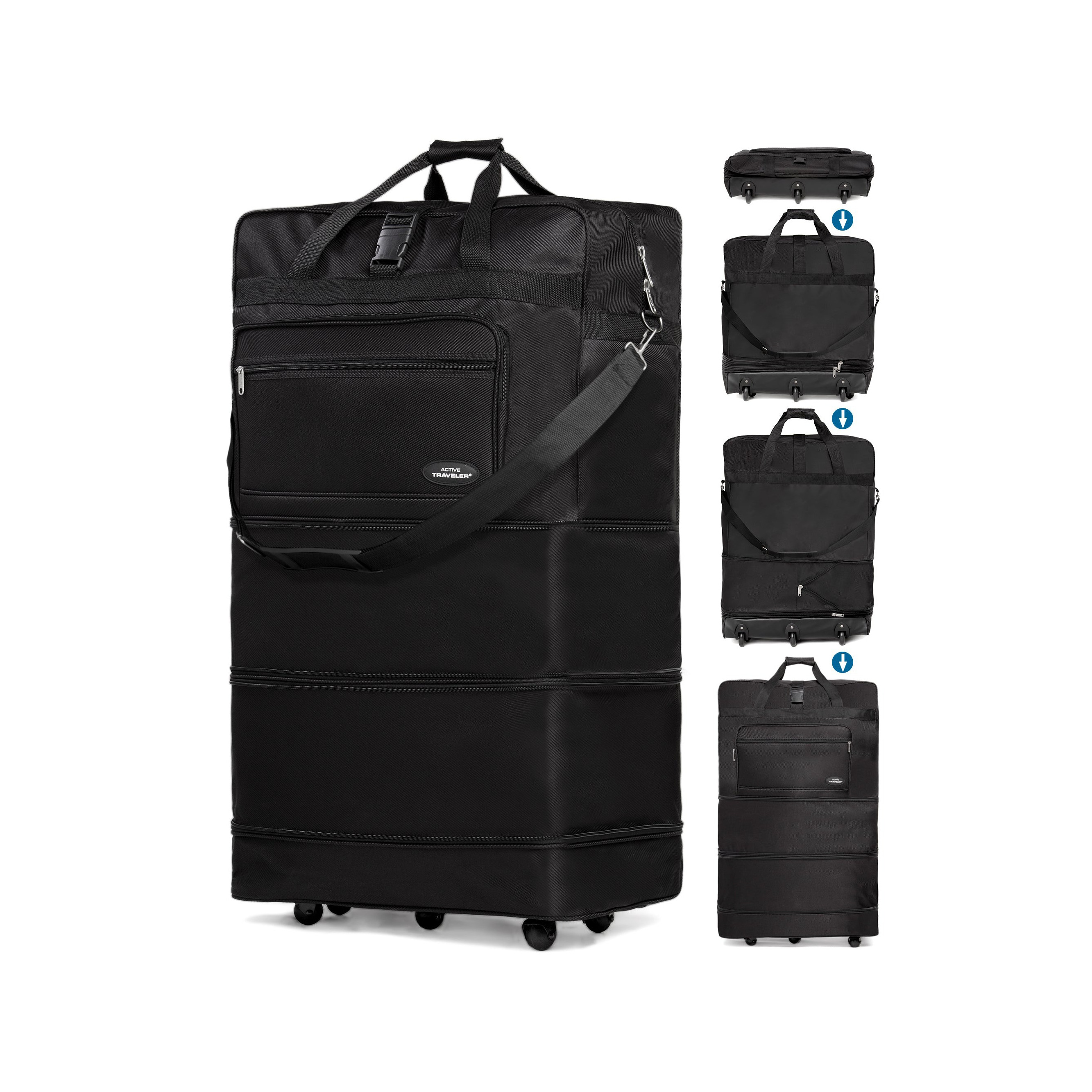 Gabbiano Collapsible Wheel Bag Heavy Duty Moving Bag 36"