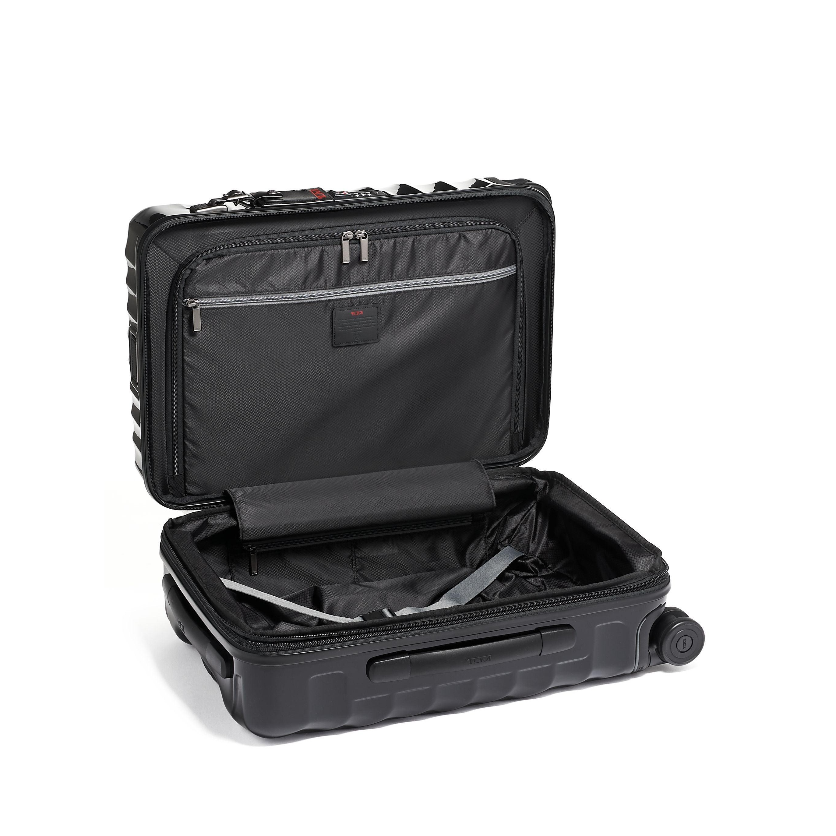 Maleta de mano internacional expandible de 4 ruedas de 19 grados 