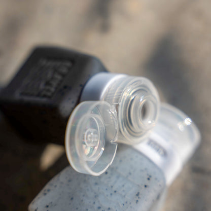 Travel Bottles For Liquids 3oz (89 ml) (Two Pack) | Clear & Gray
