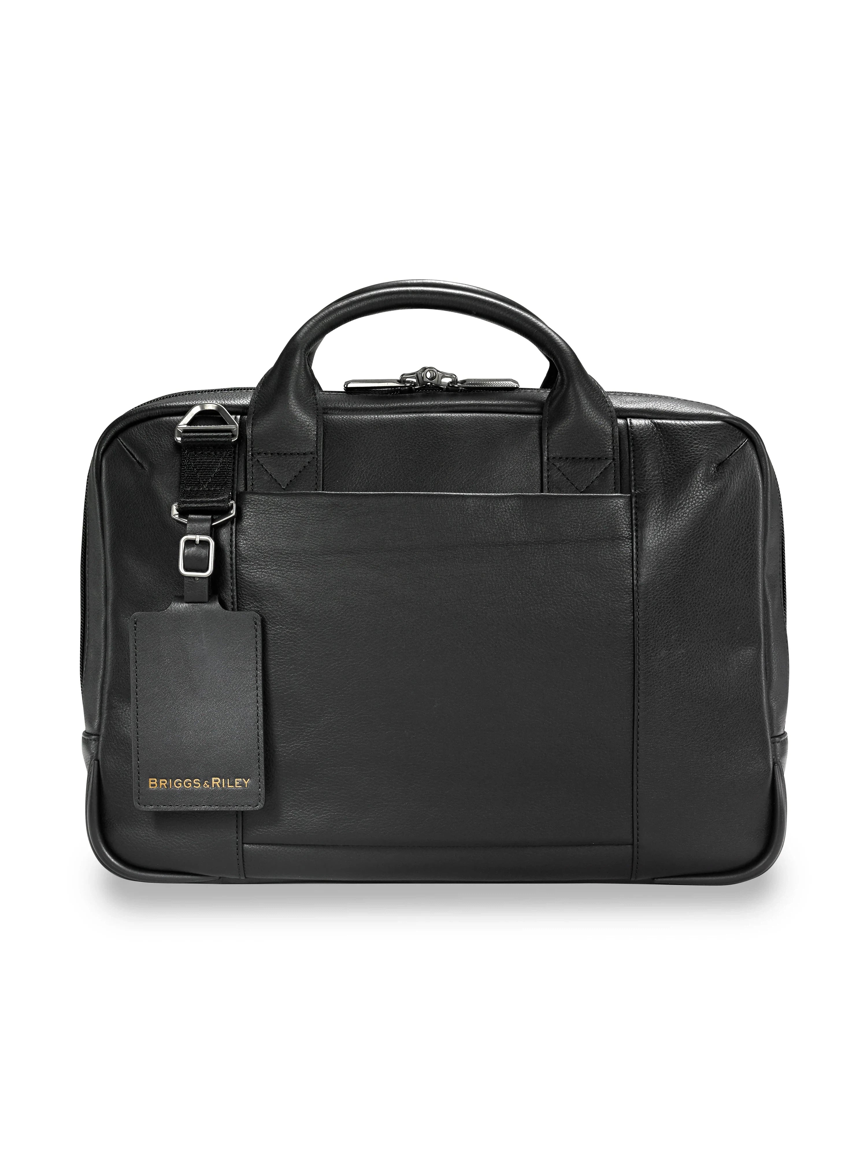 @Work Leather Slim Briefcase