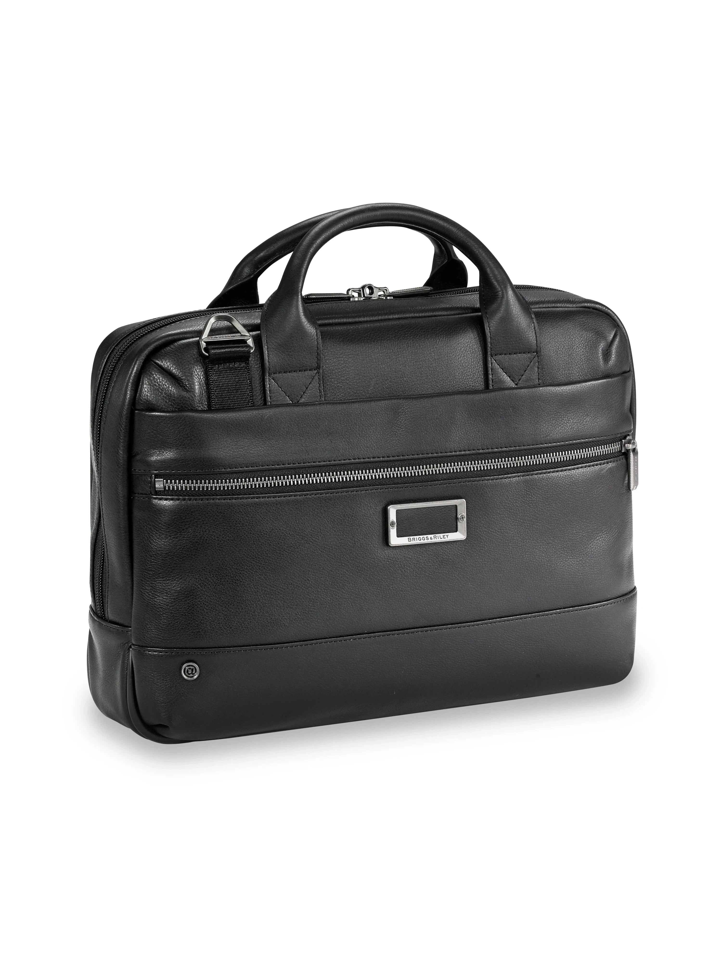 @Work Leather Slim Briefcase