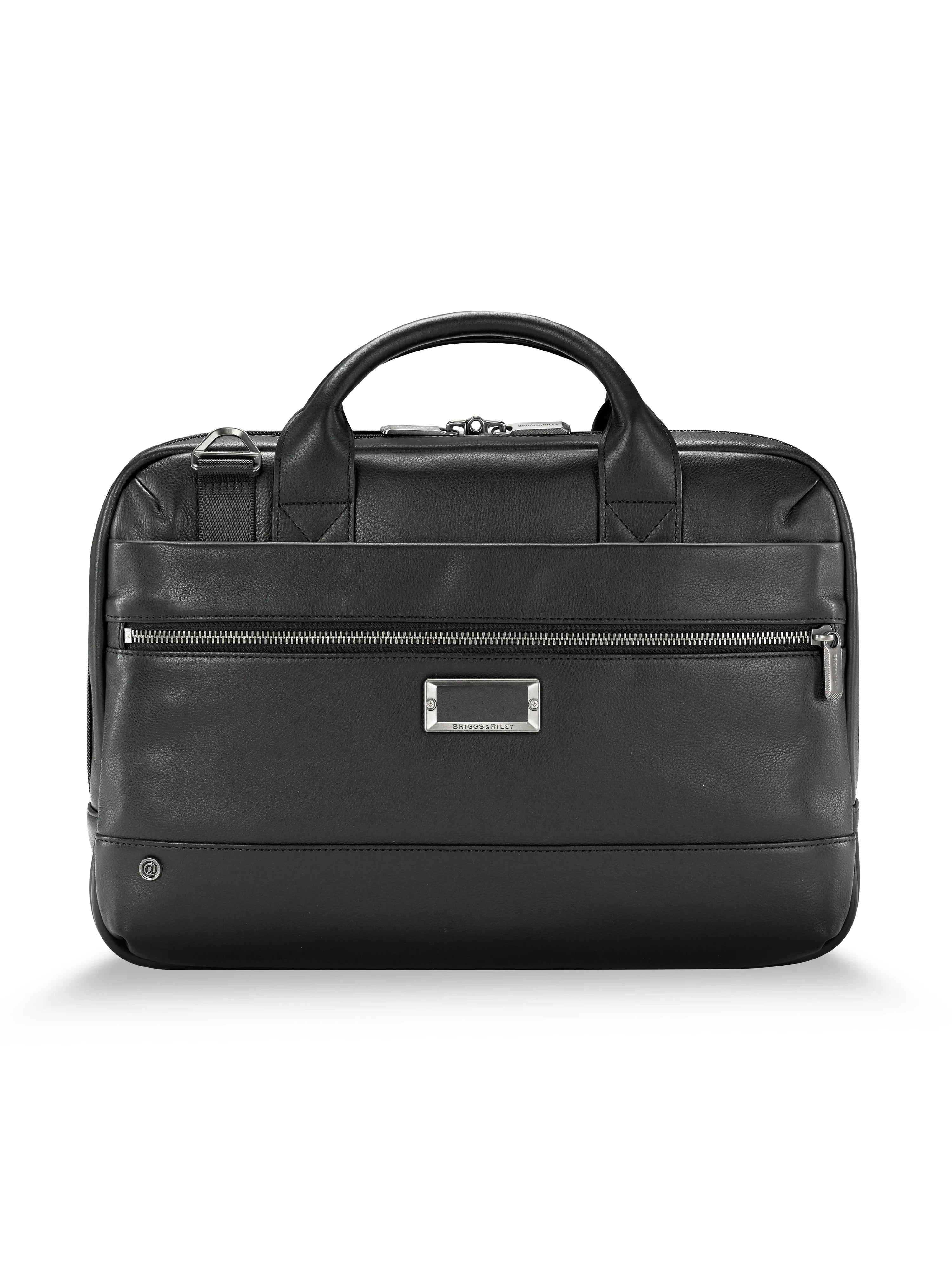 @Work Leather Slim Briefcase