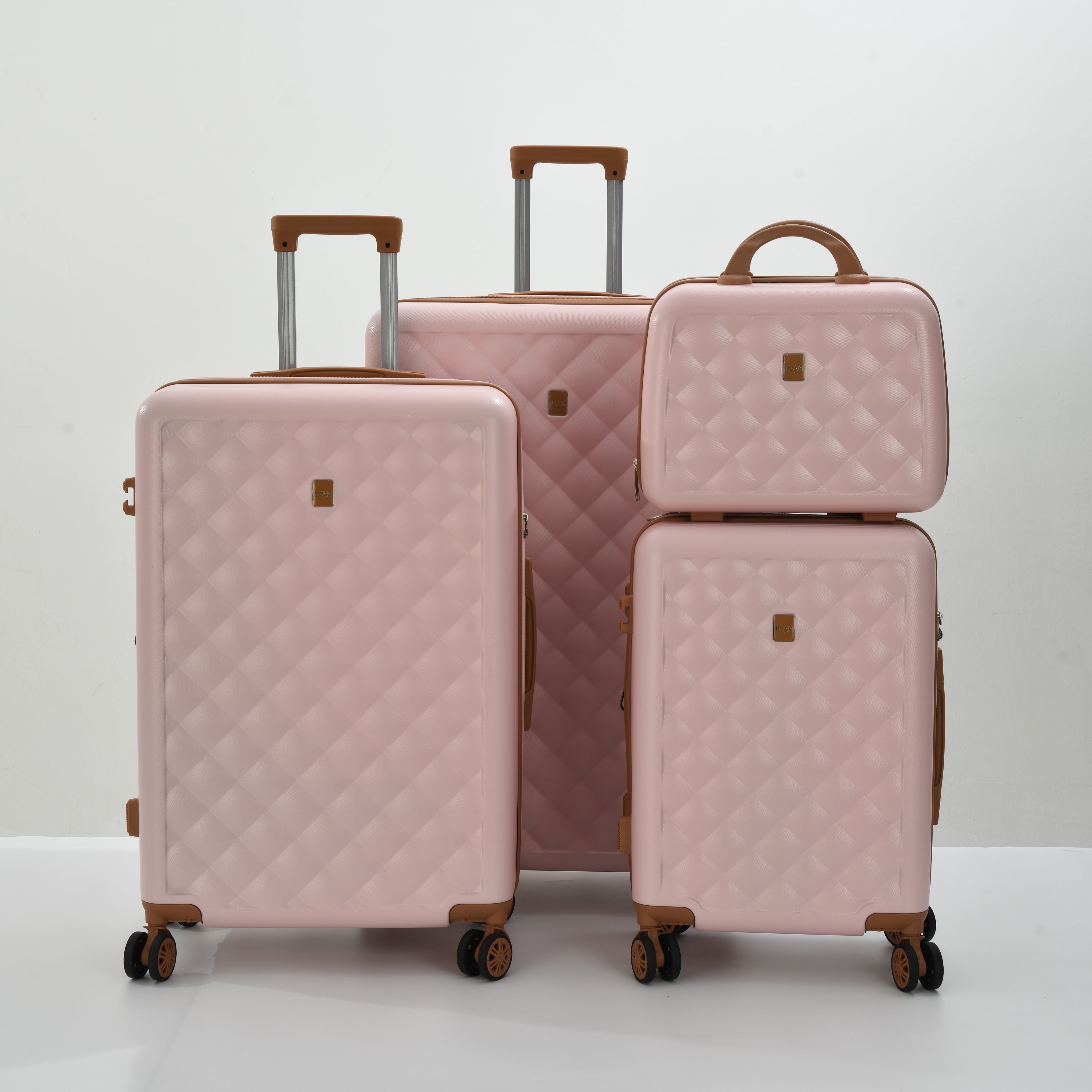 BH Luggage Luan Diamond Set – 4 Pc Luggage Set
