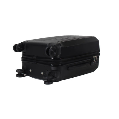 IZOD Zane Large 28" Expandable ABS Hardside Lightweight 360 Dual Spinning Wheels Combo Lock Large 28" Luggage - Black