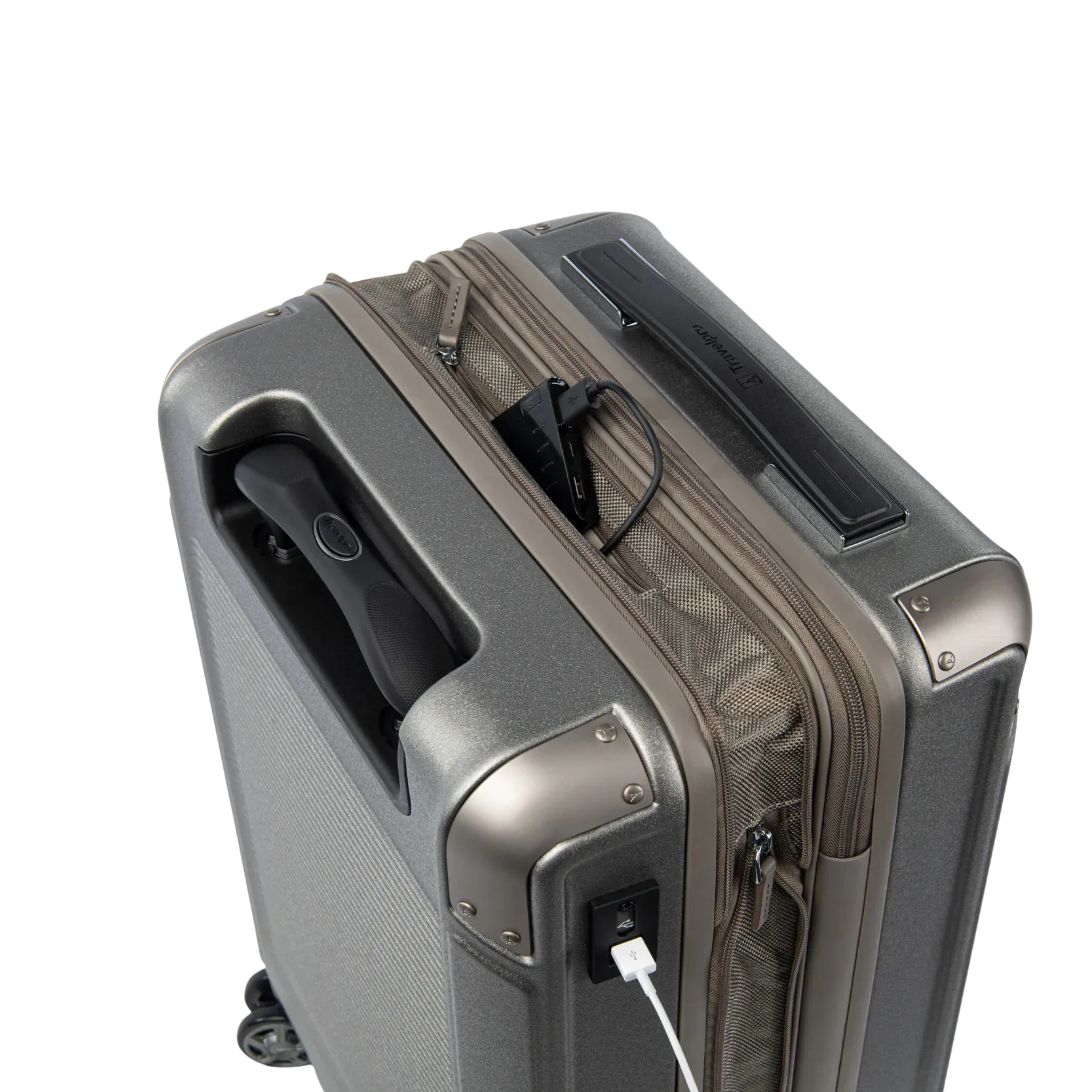 Maleta rígida expandible con ruedas y compartimentos rígidos Platinum Elite
