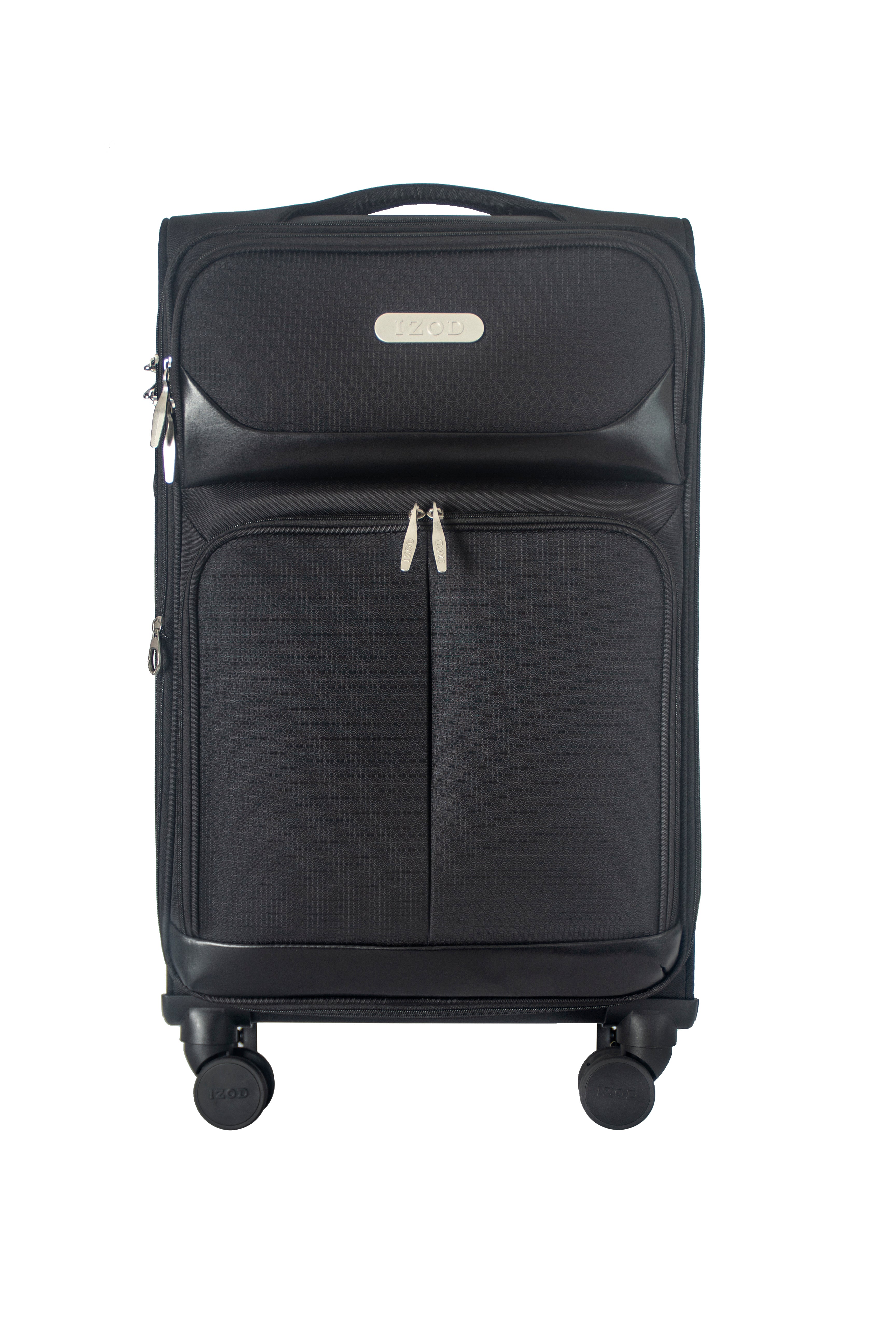IZOD Ocean Soft Shell Lightweight Expandable 360 Dual Spinning Wheels Combo Lock 28", 24", 20" 3 Piece Luggage Set