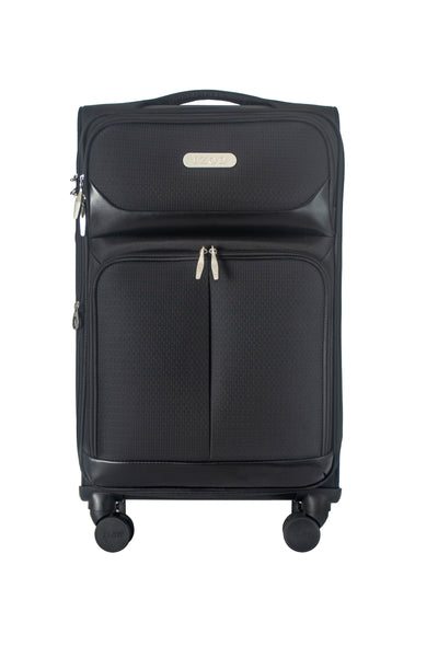 IZOD Ocean Soft Shell Lightweight Expandable 360 Dual Spinning Wheels Combo Lock 28", 24", 20" 3 Piece Luggage Set