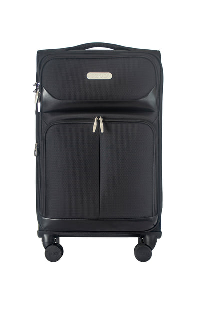 IZOD Ocean Soft Shell Lightweight Expandable 360 Dual Spinning Wheels Combo Lock 28", 24", 20" 3 Piece Luggage Set