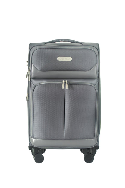 IZOD Ocean Soft Shell Lightweight Expandable 360 Dual Spinning Wheels Combo Lock 28", 24", 20" 3 Piece Luggage Set