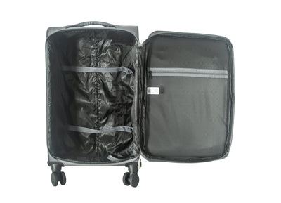 IZOD Ocean Soft Shell Lightweight Expandable 360 Dual Spinning Wheels Combo Lock 28", 24", 20" 3 Piece Luggage Set
