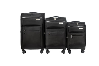 IZOD River Soft Shell Lightweight Expandable 360 Dual Spinning Wheels Combo Lock 28", 24", 20" 3 Piece Luggage Set