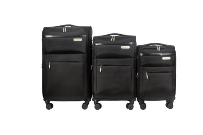 IZOD River Soft Shell Lightweight Expandable 360 Dual Spinning Wheels Combo Lock 28", 24", 20" 3 Piece Luggage Set