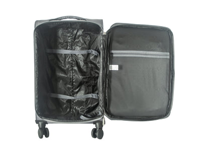 IZOD River Soft Shell Lightweight Expandable 360 Dual Spinning Wheels Combo Lock 28", 24", 20" 3 Piece Luggage Set