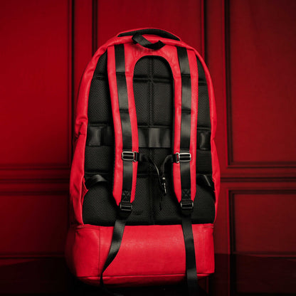Red Leather Luxury Carry-On Patented Backpack (Only 300 Made)