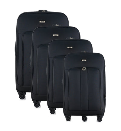Sean Soft side Lightweight Expandable with 360° Dual Spinning Wheels and Combo Lock – Includes 32", 28", 24", 20" 4-Piece Luggage Set