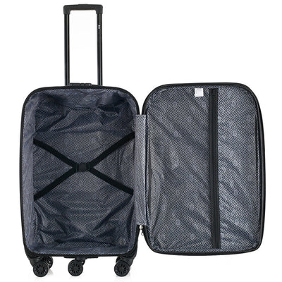 Sean Soft side Lightweight Expandable with 360° Dual Spinning Wheels and Combo Lock – Includes 32", 28", 24", 20" 4-Piece Luggage Set