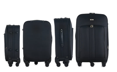 Sean Soft side Lightweight Expandable with 360° Dual Spinning Wheels and Combo Lock – Includes 32", 28", 24", 20" 4-Piece Luggage Set