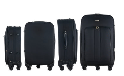 Sean Soft side Lightweight Expandable with 360° Dual Spinning Wheels and Combo Lock – Includes 32", 28", 24", 20" 4-Piece Luggage Set