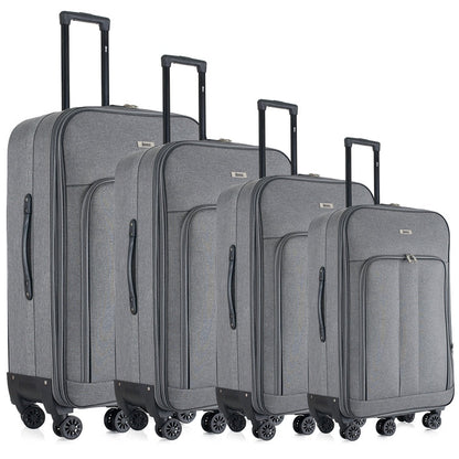 Sean Soft side Lightweight Expandable with 360° Dual Spinning Wheels and Combo Lock – Includes 32", 28", 24", 20" 4-Piece Luggage Set