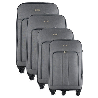 Sean Soft side Lightweight Expandable with 360° Dual Spinning Wheels and Combo Lock – Includes 32", 28", 24", 20" 4-Piece Luggage Set
