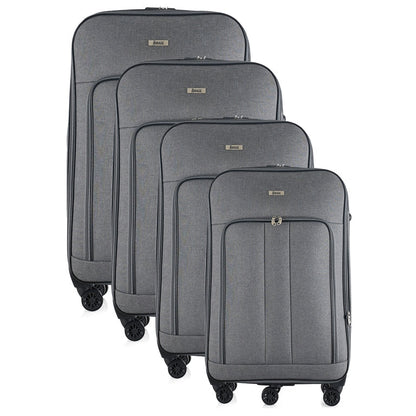Sean Soft side Lightweight Expandable with 360° Dual Spinning Wheels and Combo Lock – Includes 32", 28", 24", 20" 4-Piece Luggage Set