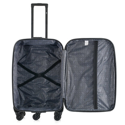 Sean Soft side Lightweight Expandable with 360° Dual Spinning Wheels and Combo Lock – Includes 32", 28", 24", 20" 4-Piece Luggage Set