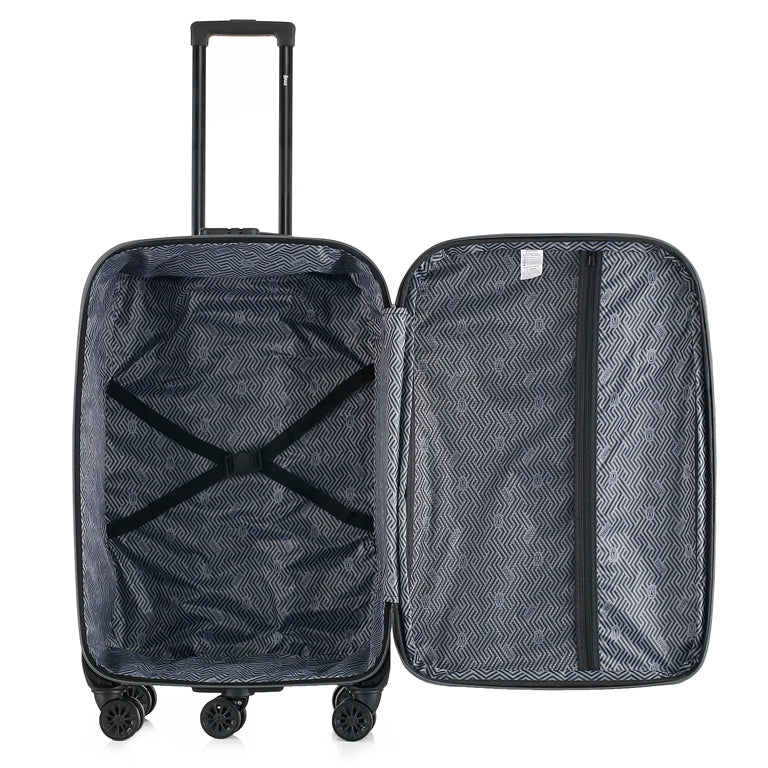 Sean Soft side Lightweight Expandable with 360° Dual Spinning Wheels and Combo Lock – Includes 32", 28", 24", 20" 4-Piece Luggage Set