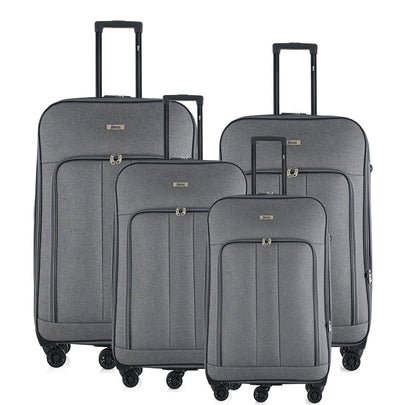 Sean Soft side Lightweight Expandable with 360° Dual Spinning Wheels and Combo Lock – Includes 32", 28", 24", 20" 4-Piece Luggage Set