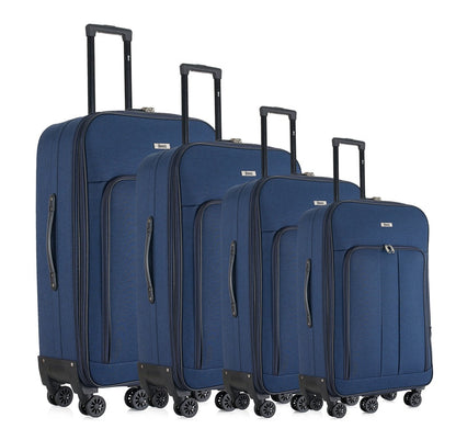 Sean Soft side Lightweight Expandable with 360° Dual Spinning Wheels and Combo Lock – Includes 32", 28", 24", 20" 4-Piece Luggage Set