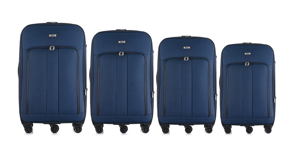 Sean Soft side Lightweight Expandable with 360° Dual Spinning Wheels and Combo Lock – Includes 32", 28", 24", 20" 4-Piece Luggage Set