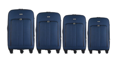 Sean Soft side Lightweight Expandable with 360° Dual Spinning Wheels and Combo Lock – Includes 32", 28", 24", 20" 4-Piece Luggage Set