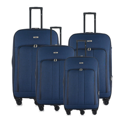 Sean Soft side Lightweight Expandable with 360° Dual Spinning Wheels and Combo Lock – Includes 32", 28", 24", 20" 4-Piece Luggage Set