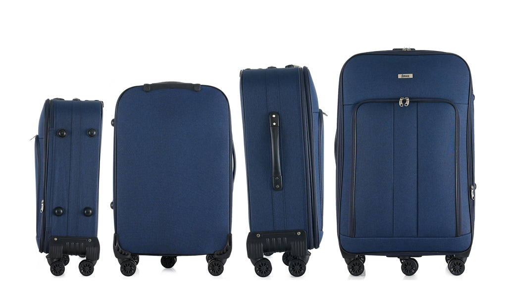 Sean Soft side Lightweight Expandable with 360° Dual Spinning Wheels and Combo Lock – Includes 32", 28", 24", 20" 4-Piece Luggage Set
