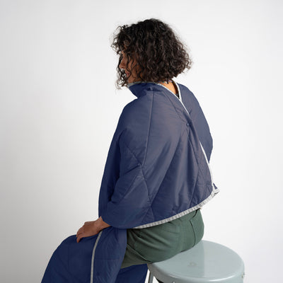Layover™ XL Travel Blanket - Packable & Puffy | Blue