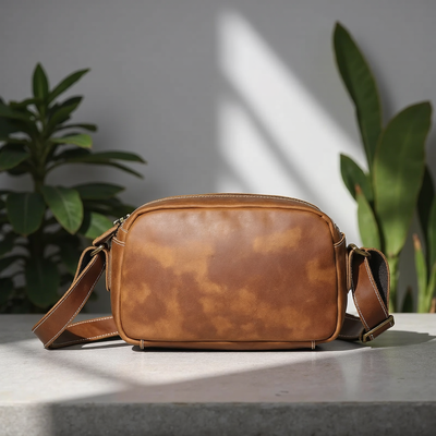 Soren Vintage Leather Crossbody Bag Sling | Versatile and Durable Leather Bag