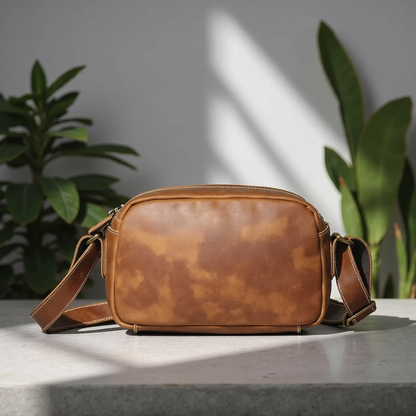 Soren Vintage Leather Crossbody Bag Sling | Versatile and Durable Leather Bag