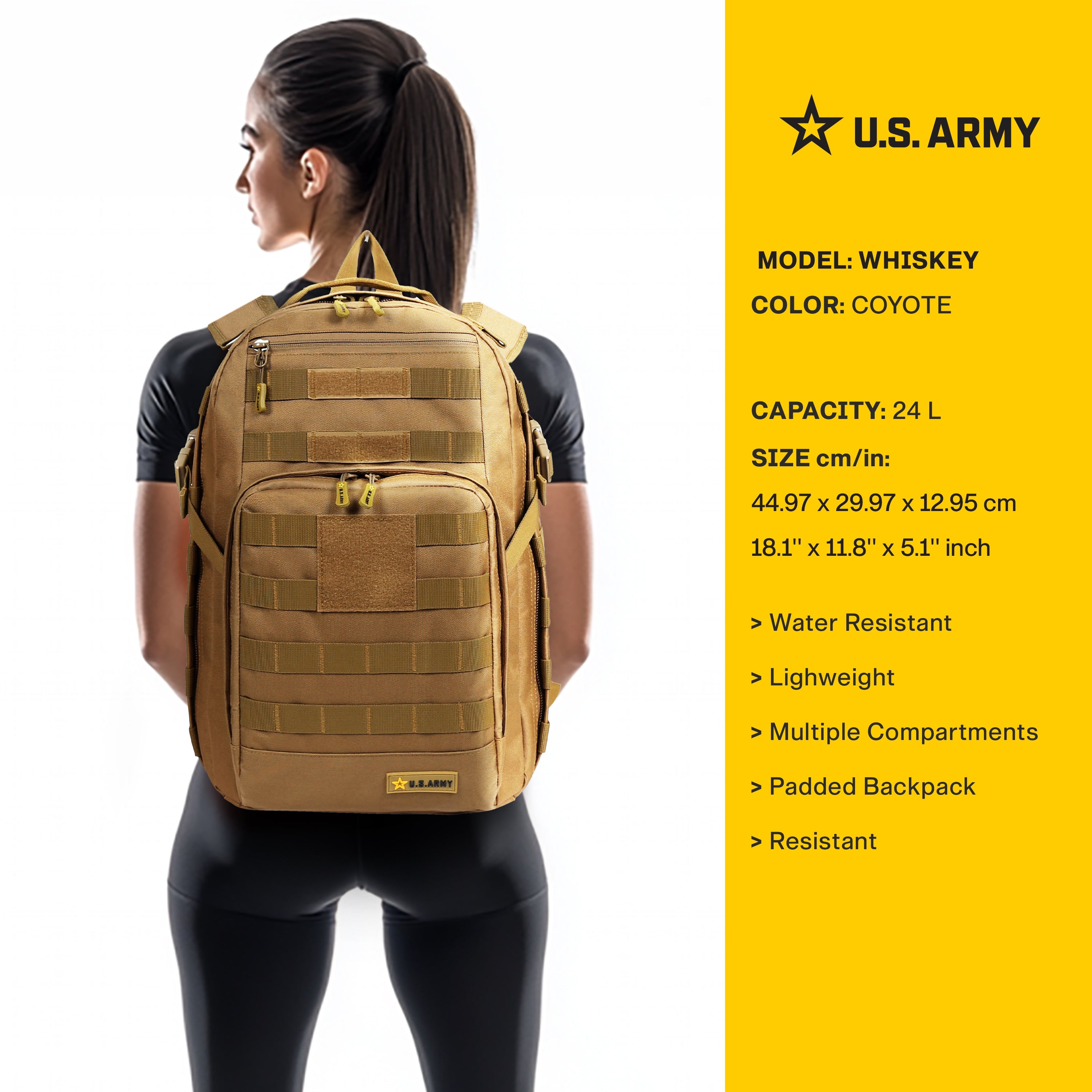 U.S. ARMY Whiskey Backpack 24L