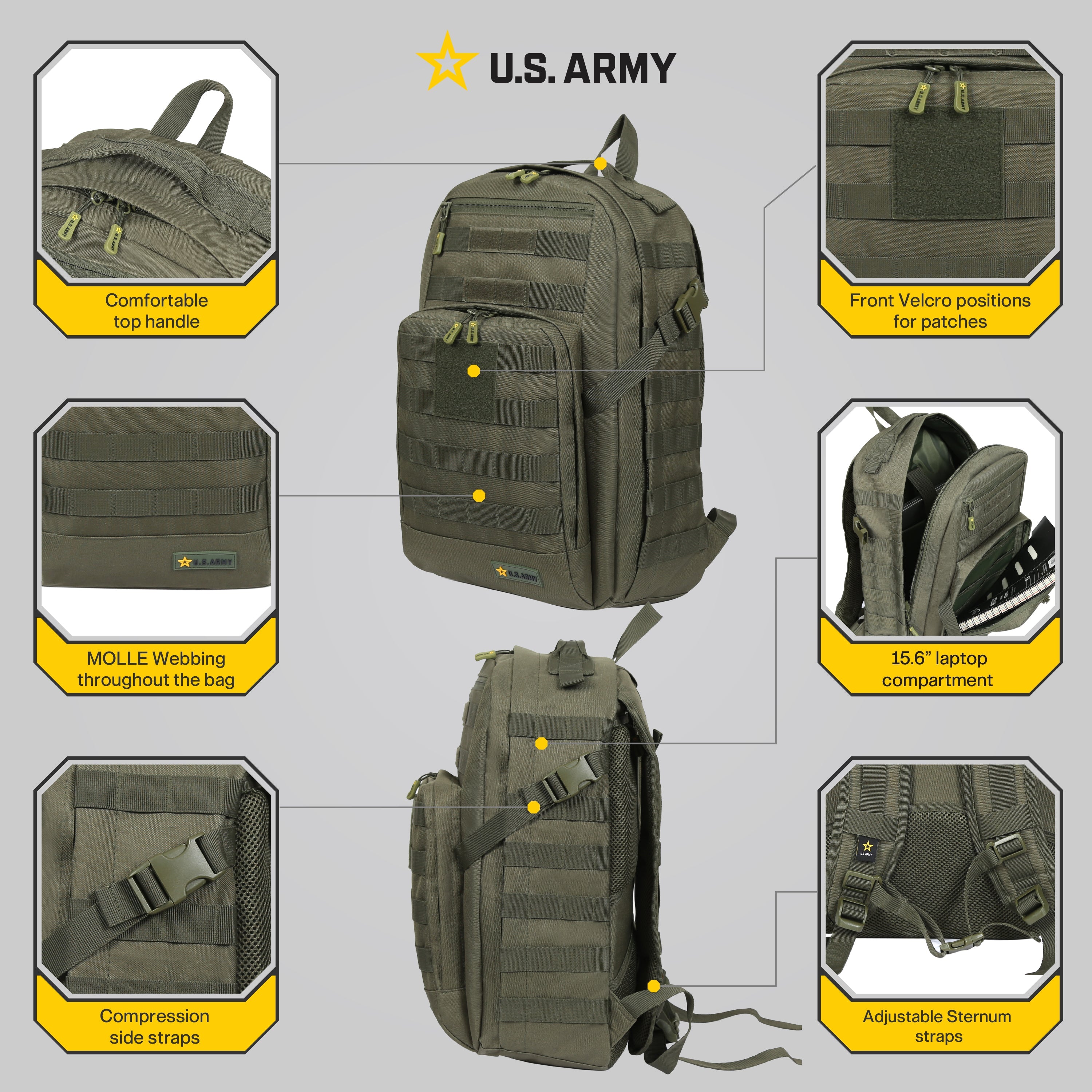 U.S. ARMY Whiskey Backpack 24L