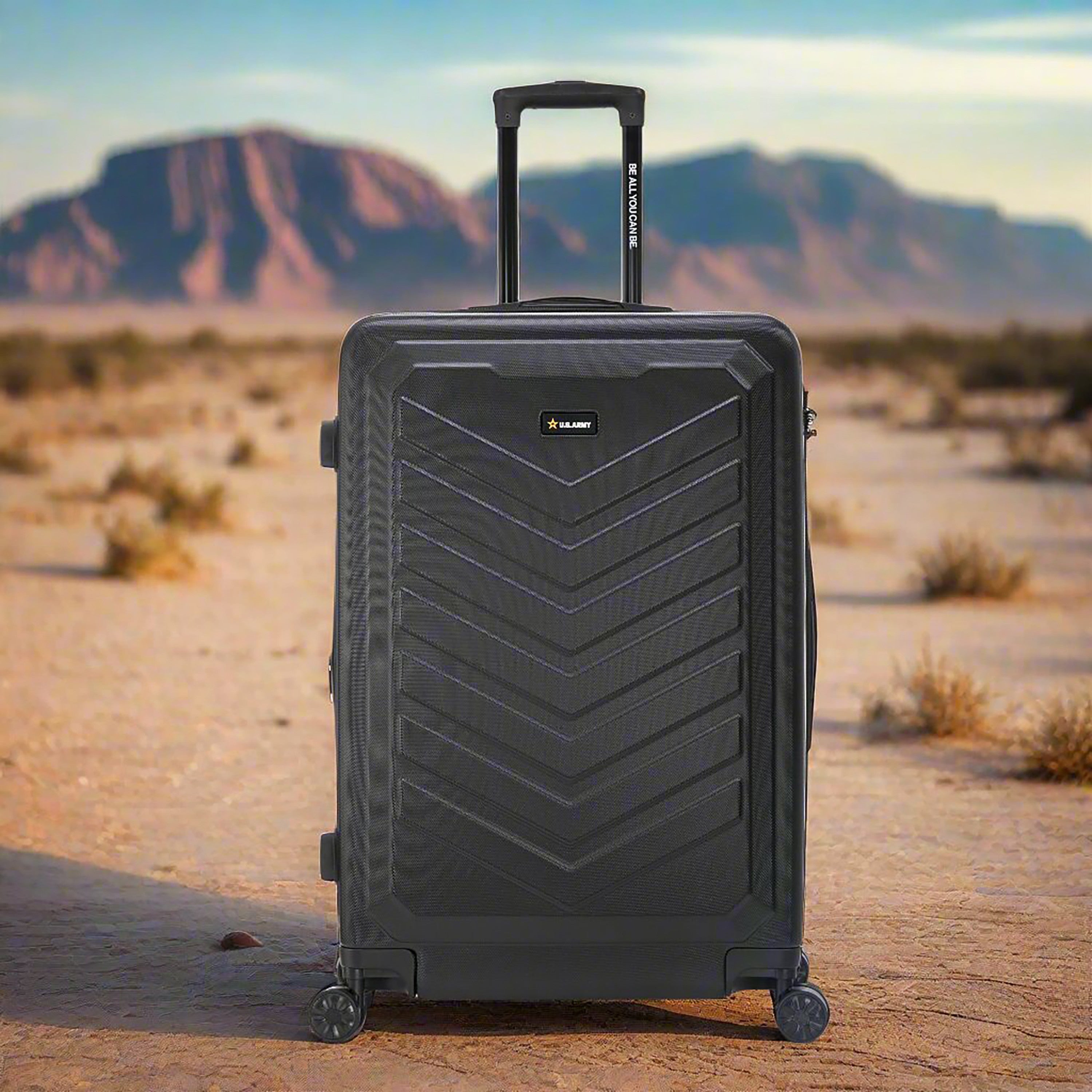 U.S. ARMY FOX PRO 28" Expandable Large Suitcase with TSA Lock